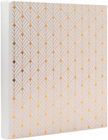 Fotoalbum Exacompta 29x32cm 60 zwarte pagina's Néo Déco wit