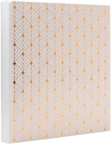 Fotoalbum Exacompta 29x32cm 60 zwarte pagina's Néo Déco wit