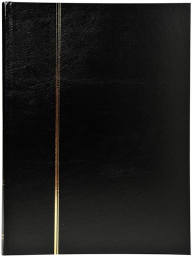 Postzegelalbum Exacompta 22.5x30.5cm 48 zwarte pagina's zwart-2