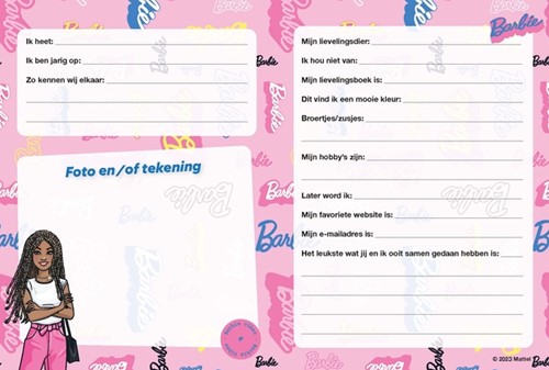 Vriendenboek Interstat Barbie-1