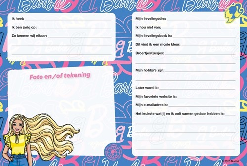 Vriendenboek Interstat Barbie-3
