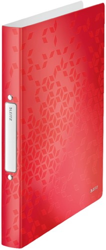 Ringband Leitz WOW A4 2-rings O-mechaniek 25mm PP rood