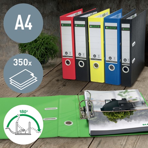 Ordner Leitz 180° Recycle 55 mm karton A4 rood-2