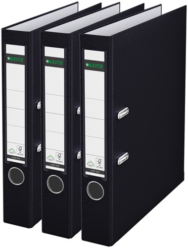 Ordner Leitz 180° 1015 A4 55 mm 3 stuks zwart