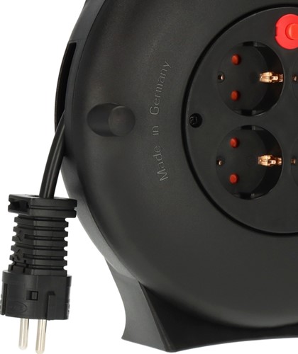 Kabelhaspel Brennenstuhl Vario 4 voudig 10 meter zwart-3