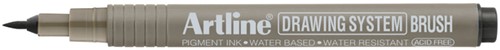 Fineliner Artline technisch brush zwart
