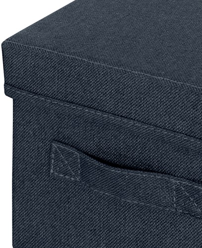 Opbergdoos Leitz gestoffeerd met deksel 190x160x285mm grijs 2 st-2
