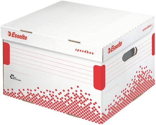 Opberg- en transportdoos Esselte Speedbox 367x263x325mm wit