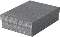 Opberg- en geschenkdoos Esselte home middelgroot 265x100x360mm grijs 3 stuks