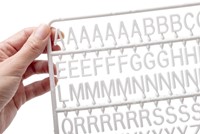 Letter set IEZZY voor letterbord 2x150 wit-2