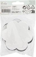 Canvas Nassau fine art ster en bloem 7,5cm magnetisch 4 stuks-3