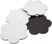 Canvas Nassau fine art ster en bloem 7,5cm magnetisch 4 stuks-1