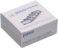 Sleutellabel Pavo magnetisch 10 stuks zwart-3