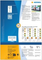 Etiket HERMA 4567 199.5x143.5mm rood 200 etiketten-2
