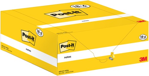 Memoblok 3M Post-it 653-CY 38mmx51mm geel voordeelpak-1