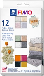 Klei Fimo effect colour pak à 12 Boho kleuren