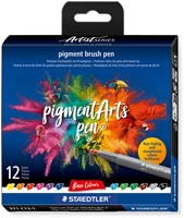 Brushpen Staedtler PigmentArts set à 12 kleuren