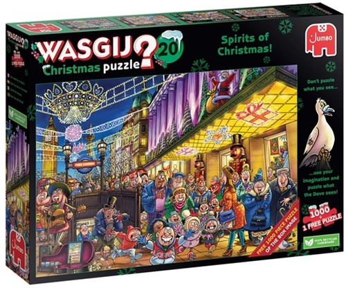 Puzzel Wasgij Christmas 20 - De Geesten van de Kermis! 2x1000st (1 puzzle for free)
