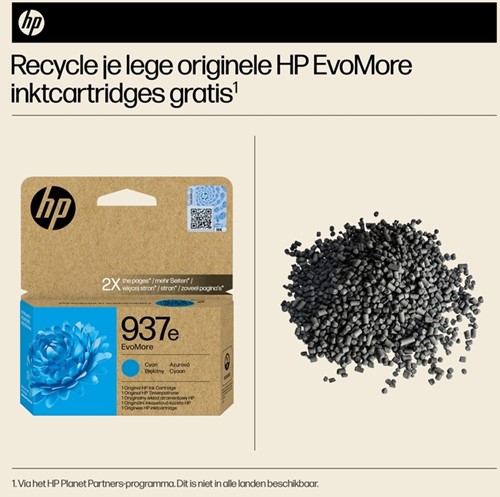 Inktcartridge HP 4S6W6NE 937E Evomore blauw-2