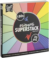 Origami CraftID 15x15cm 70gr 180 vel assorti kleuren
