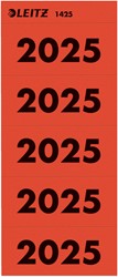 Rugetiket Leitz 2025 rood 100 stuks