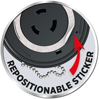 Baliebalpen Bic met ketting medium zwart-2