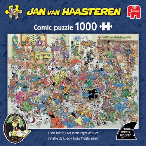 Puzzel Jan van Haasteren NK Mens Erger Je Niet 1000 stukjes-3