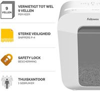 Papiervernietiger Fellowes Powershred LX50 snippers 4x37mm wit-3