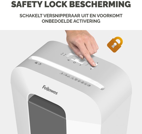 Papiervernietiger Fellowes Powershred LX50 snippers 4x37mm wit-2