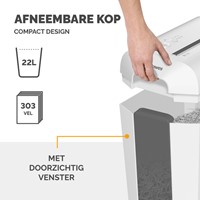 Papiervernietiger Fellowes Powershred LX65 snippers 4x40mm wit-1