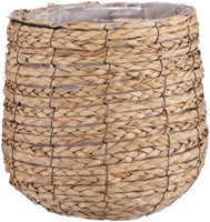 Plantenmand Mica Avalon zeegras rond lichbruin 31x30cm