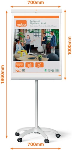 Flipover Nobo Premium Plus mobiel staal-3