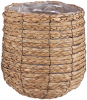 Plantenmand Mica Avalon zeegras rond lichtbruin 26x26cm