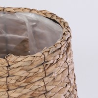 Plantenmand Mica Avalon zeegras rond lichtbruin 26x26cm-2