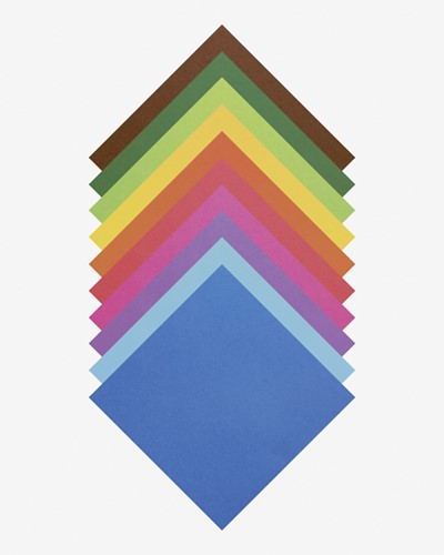 Origami papier Folia 20x20cm transparant 42gr 500 vel in 10 kleuren-2