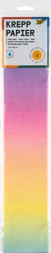 Crêpepapier Folia 50x250cm 10vel 1650 regenboog