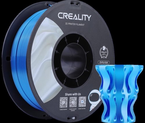 3D Filament Creality PLA 1.75mm Silk blauw 1kg