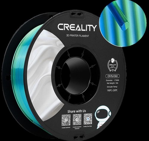 3D Filament Creality PLA 1.75mm blauw groen 1kg