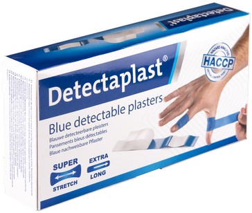 Elastische blauwe textielpleister Detectaplast 180x20mm 100 stuks-1