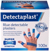 Elastische blauwe textielpleister Detectaplast assorti 100 stuks-2