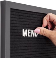 Letterbord IEZZY 30x30cm zwart hout-2