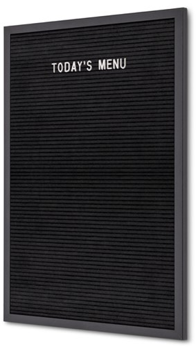 Letterbord IEZZY 40x60cm zwart hout