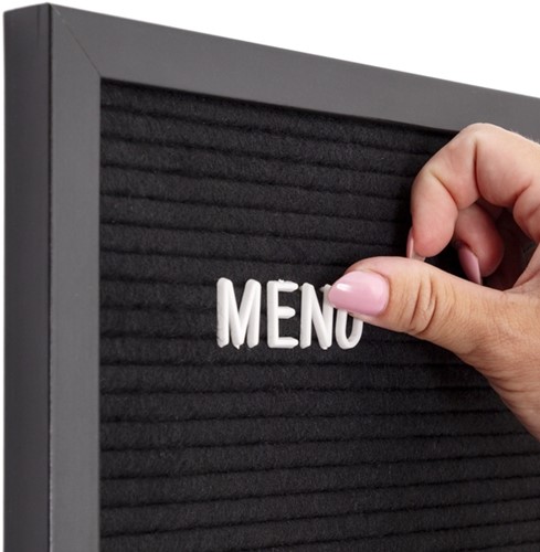 Letterbord IEZZY 60x80cm zwart hout-1