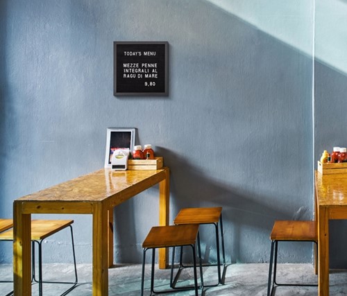 Letterbord IEZZY 60x80cm zwart hout-4