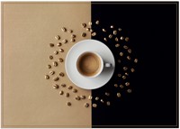 Placemat IEZZY koffiekop bruin 6 stuks