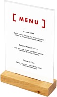 Menukaarthouder IEZZY T tafeldisplay A5 hout-2