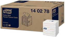 Facial tissues Tork Premium kubus 2-laags 100 vel wit 140278