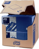 Lunchservet Tork Advanced 1/8 vouw 2-laags 328x325mm 200 vel donkerblauw 477421-3