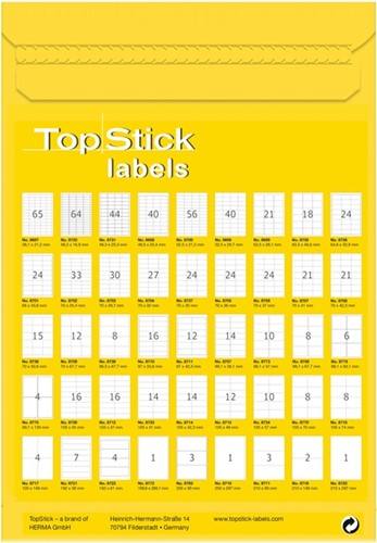 Etiket TopStick 8701 66x33.8mm wit 2400 stuks-2