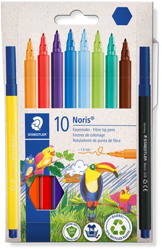 Kleurstift Staedtler Noris 326 kartonnen etui 10 kleuren